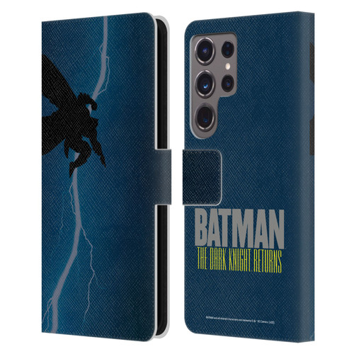 Batman DC Comics Famous Comic Book Covers The Dark Knight Returns Leather Book Wallet Case Cover For Samsung Galaxy S24 Ultra 5G