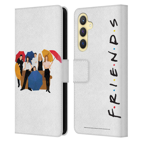 Friends TV Show Key Art Logo Opening Sequence Leather Book Wallet Case Cover For Samsung Galaxy S23 FE 5G