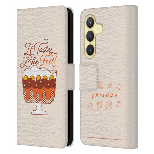 Friends TV Show Key Art Tastes Like Feet Leather Book Wallet Case Cover For Samsung Galaxy S24 5G