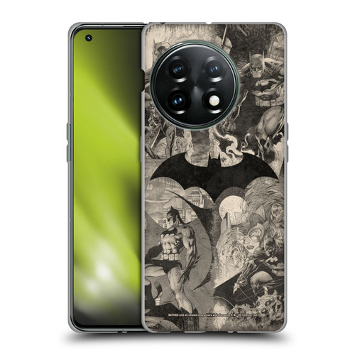 Batman DC Comics Hush Logo Collage Distressed Soft Gel Case for OnePlus 11 5G