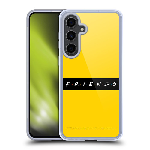 Friends TV Show Logos Pattern Soft Gel Case for Samsung Galaxy S24+ 5G