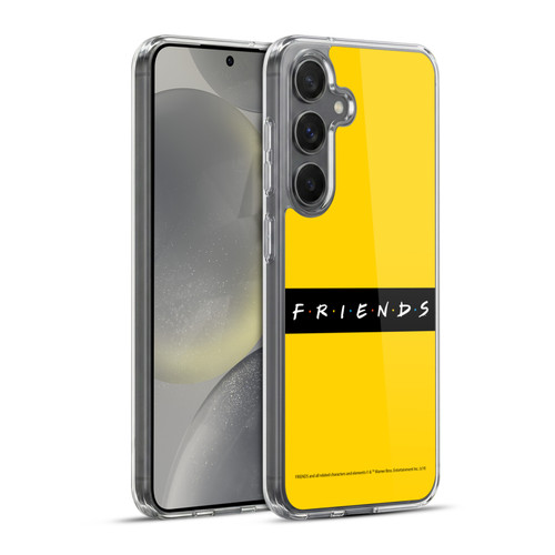 Friends TV Show Logos Pattern Soft Gel Case for Samsung Galaxy S24+ 5G