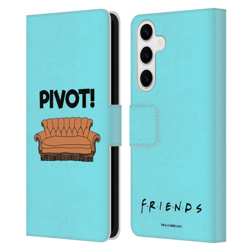 Friends TV Show Quotes Pivot Leather Book Wallet Case Cover For Samsung Galaxy S24+ 5G