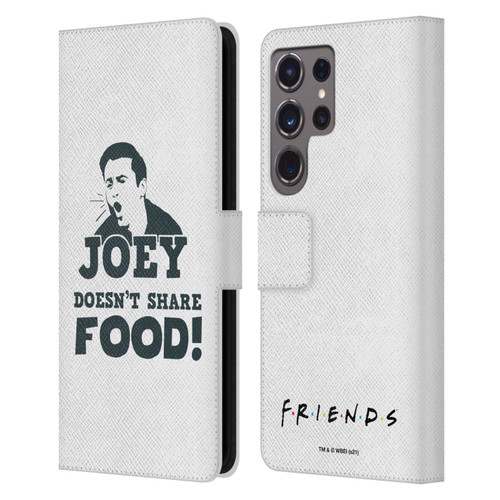 Friends TV Show Quotes Joey Food Leather Book Wallet Case Cover For Samsung Galaxy S24 Ultra 5G