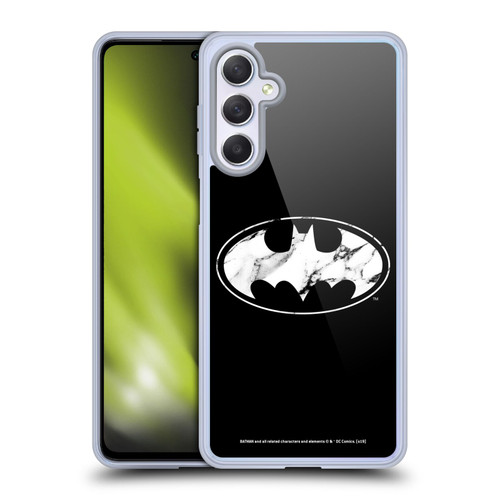 Batman DC Comics Logos Marble Soft Gel Case for Samsung Galaxy M54 5G