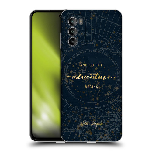 Nature Magick So The Adventure Begins Quote Star Map Soft Gel Case for Motorola Moto G82 5G