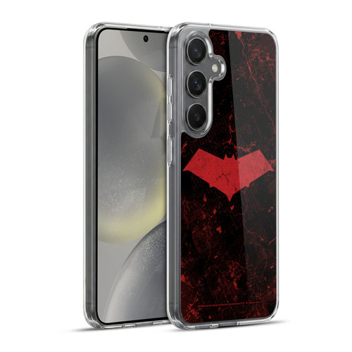 Batman DC Comics Red Hood Logo Grunge Soft Gel Case for Samsung Galaxy S24+ 5G & MagSafe