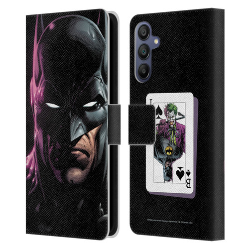 Batman DC Comics Three Jokers Batman Leather Book Wallet Case Cover For Samsung Galaxy A15