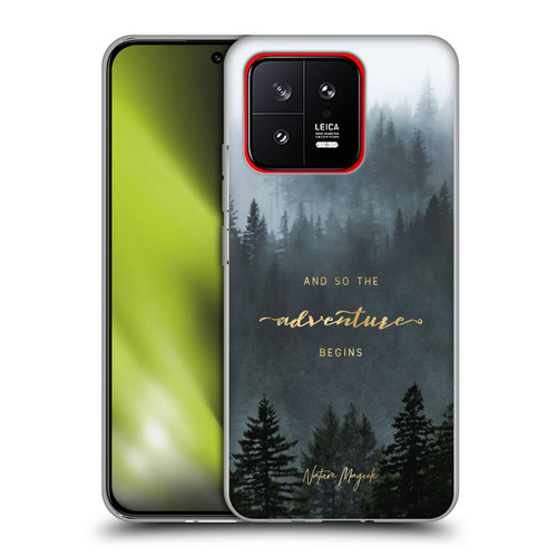 Nature Magick So The Adventure Begins Quote Trees Soft Gel Case for Xiaomi 13 5G