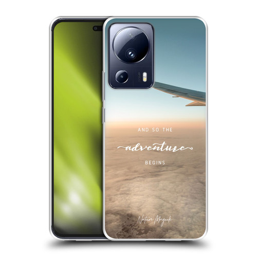 Nature Magick So The Adventure Begins Quote Airplane Soft Gel Case for Xiaomi 13 Lite 5G