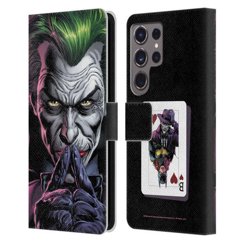 Batman DC Comics Three Jokers The Criminal Leather Book Wallet Case Cover For Samsung Galaxy S24 Ultra 5G