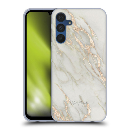 Nature Magick Marble Metallics Gold Soft Gel Case for Samsung Galaxy A15
