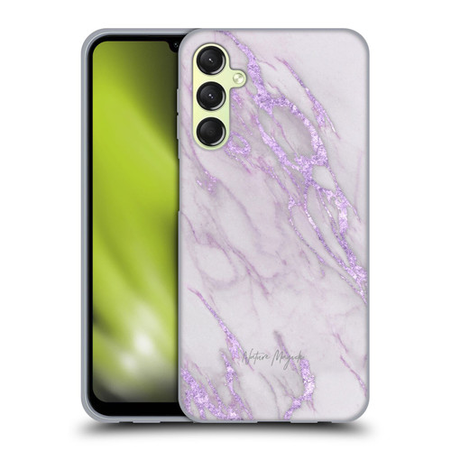 Nature Magick Marble Metallics Purple Soft Gel Case for Samsung Galaxy A24 4G / Galaxy M34 5G