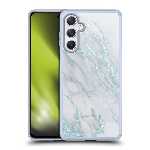 Nature Magick Marble Metallics Blue Soft Gel Case for Samsung Galaxy M54 5G