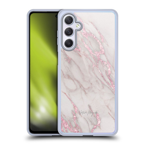 Nature Magick Marble Metallics Pink Soft Gel Case for Samsung Galaxy M54 5G