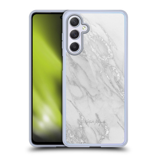Nature Magick Marble Metallics Silver Soft Gel Case for Samsung Galaxy M54 5G