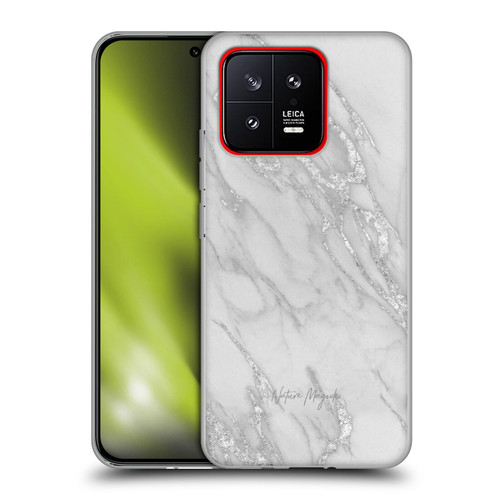 Nature Magick Marble Metallics Silver Soft Gel Case for Xiaomi 13 5G