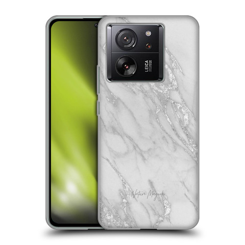 Nature Magick Marble Metallics Silver Soft Gel Case for Xiaomi 13T 5G / 13T Pro 5G