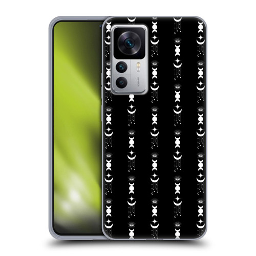 Haroulita Celestial Black And White Moon Soft Gel Case for Xiaomi 12T 5G / 12T Pro 5G / Redmi K50 Ultra 5G