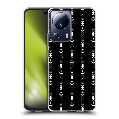 Haroulita Celestial Black And White Moon Soft Gel Case for Xiaomi 13 Lite 5G