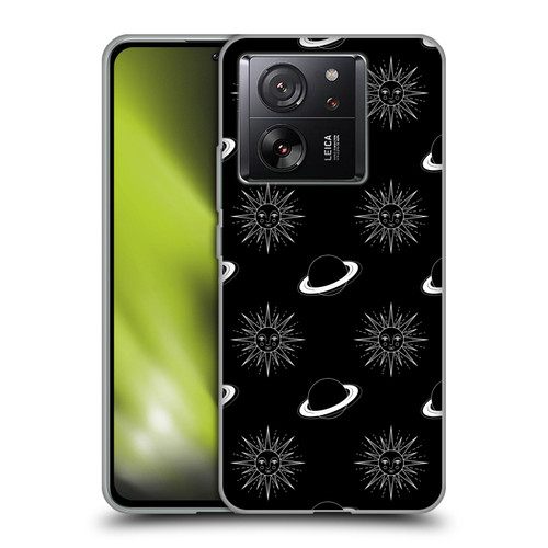 Haroulita Celestial Black And White Planet And Sun Soft Gel Case for Xiaomi 13T 5G / 13T Pro 5G