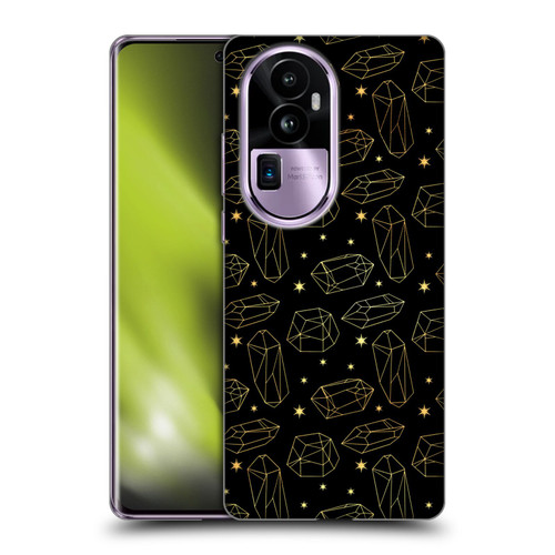 Haroulita Celestial Gold Prism Soft Gel Case for OPPO Reno10 Pro+