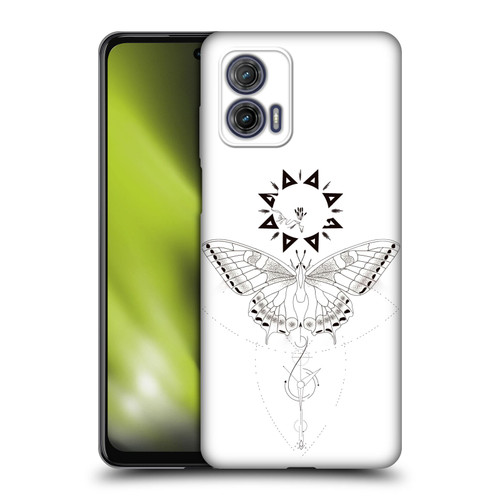 Haroulita Celestial Tattoo Butterfly And Sun Soft Gel Case for Motorola Moto G73 5G