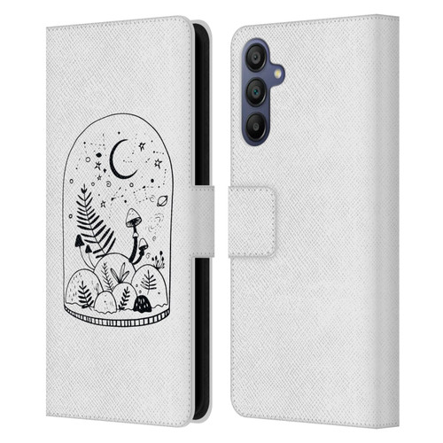 Haroulita Celestial Tattoo Terrarium Leather Book Wallet Case Cover For Samsung Galaxy A15