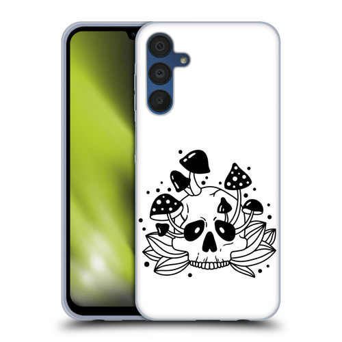 Haroulita Celestial Tattoo Skull Soft Gel Case for Samsung Galaxy A15