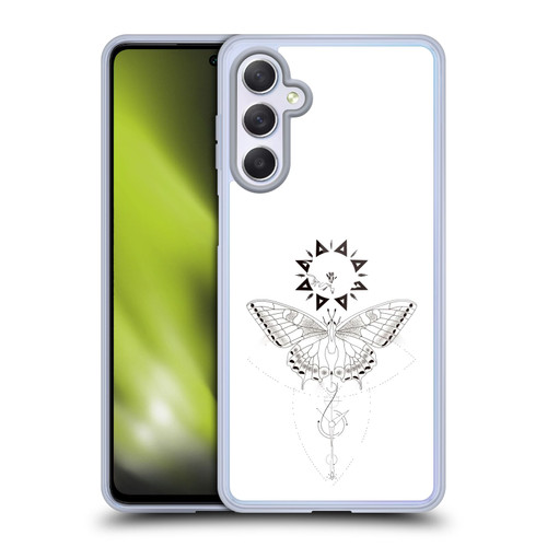 Haroulita Celestial Tattoo Butterfly And Sun Soft Gel Case for Samsung Galaxy M54 5G