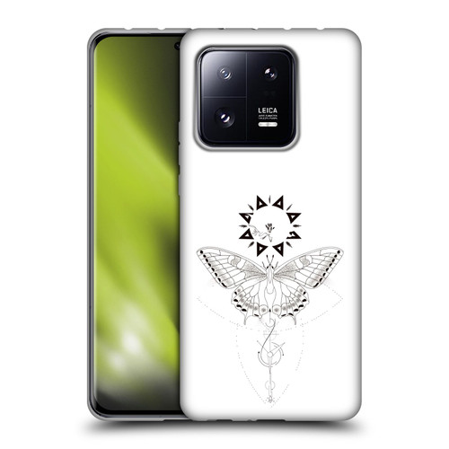 Haroulita Celestial Tattoo Butterfly And Sun Soft Gel Case for Xiaomi 13 Pro 5G
