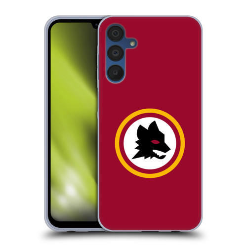 AS Roma Crest Graphics Wolf Circle Soft Gel Case for Samsung Galaxy A15