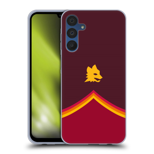 AS Roma Crest Graphics Wolf Soft Gel Case for Samsung Galaxy A15