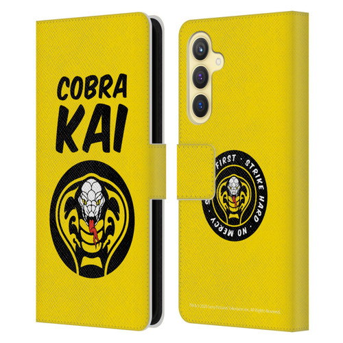 Cobra Kai Composed Art Logo 2 Leather Book Wallet Case Cover For Samsung Galaxy S23 FE 5G