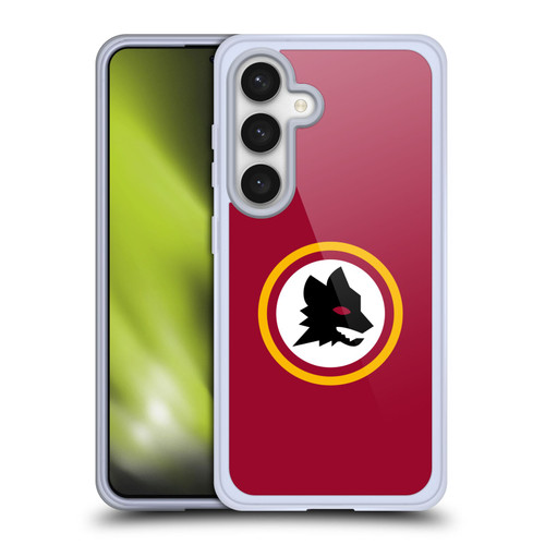 AS Roma Crest Graphics Wolf Circle Soft Gel Case for Samsung Galaxy S24 5G