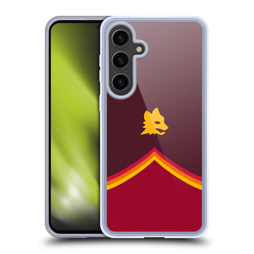 AS Roma Crest Graphics Wolf Soft Gel Case for Samsung Galaxy S24+ 5G