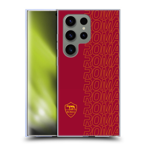 AS Roma Crest Graphics Echo Soft Gel Case for Samsung Galaxy S24 Ultra 5G