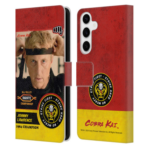 Cobra Kai Graphics 2 Johnny Lawrence Karate Leather Book Wallet Case Cover For Samsung Galaxy S24+ 5G