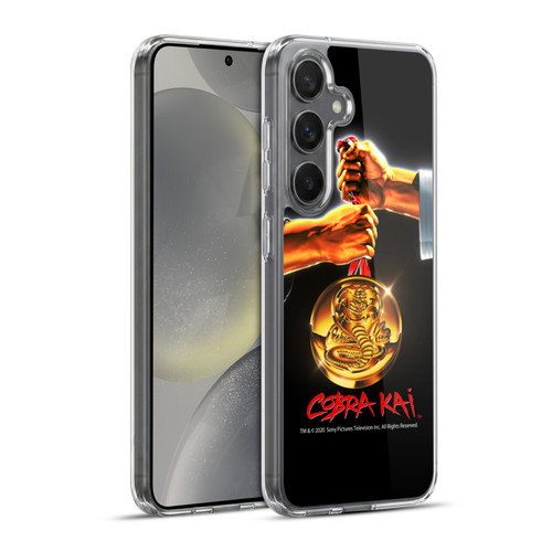 Cobra Kai Graphics Gold Medal Soft Gel Case for Samsung Galaxy S24+ 5G & MagSafe