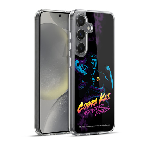Cobra Kai Key Art Johnny Lawrence Never Dies Soft Gel Case for Samsung Galaxy S24+ 5G & MagSafe