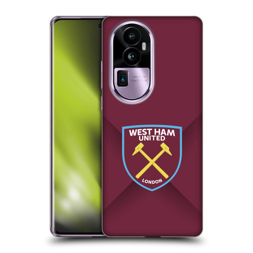 West Ham United FC Crest Gradient Soft Gel Case for OPPO Reno10 Pro+