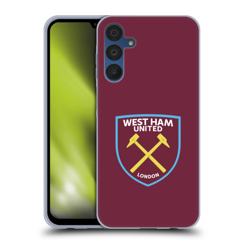 West Ham United FC Crest Full Colour Soft Gel Case for Samsung Galaxy A15