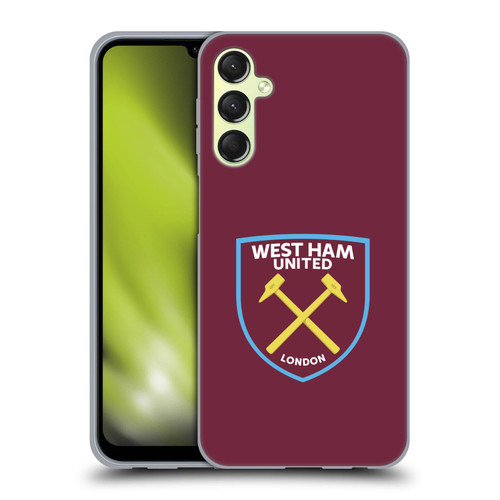 West Ham United FC Crest Full Colour Soft Gel Case for Samsung Galaxy A24 4G / M34 5G