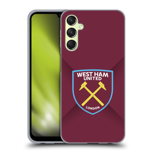West Ham United FC Crest Gradient Soft Gel Case for Samsung Galaxy A24 4G / M34 5G