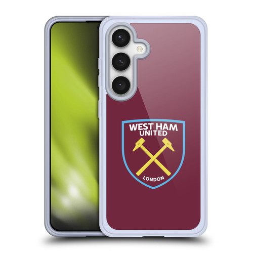 West Ham United FC Crest Full Colour Soft Gel Case for Samsung Galaxy S24 5G