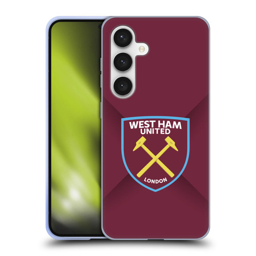 West Ham United FC Crest Gradient Soft Gel Case for Samsung Galaxy S24 5G