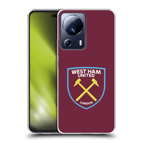West Ham United FC Crest Full Colour Soft Gel Case for Xiaomi 13 Lite 5G