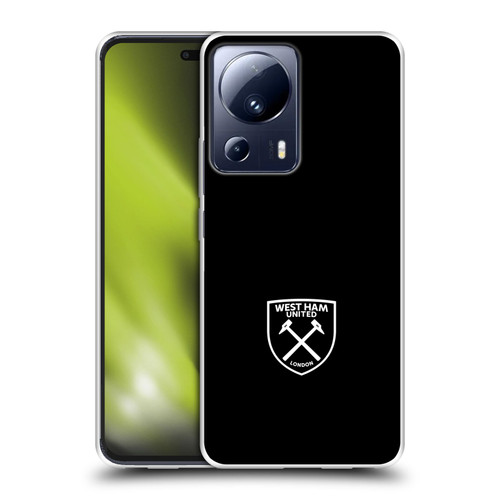 West Ham United FC Crest White Logo Soft Gel Case for Xiaomi 13 Lite 5G