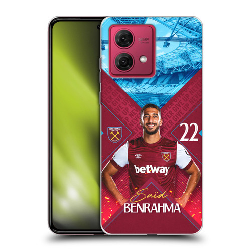 West Ham United FC 2023/24 First Team Saïd Benrahma Soft Gel Case for Motorola Moto G84 5G