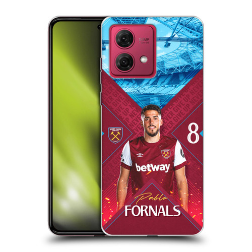 West Ham United FC 2023/24 First Team Pablo Fornals Soft Gel Case for Motorola Moto G84 5G